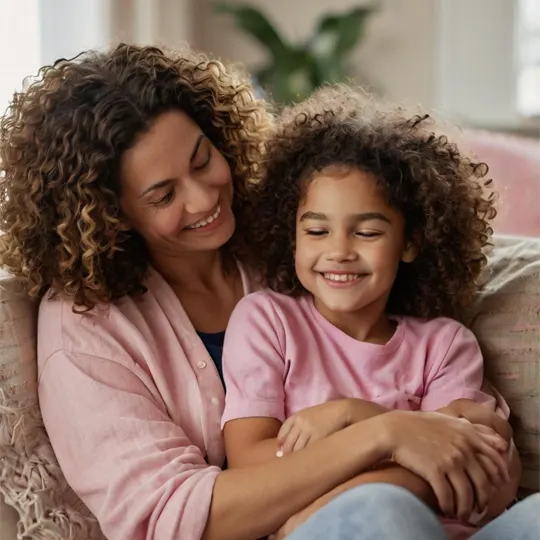 Mãe e filha sorrindo - Saúde acessível para toda a família com a EZmedi